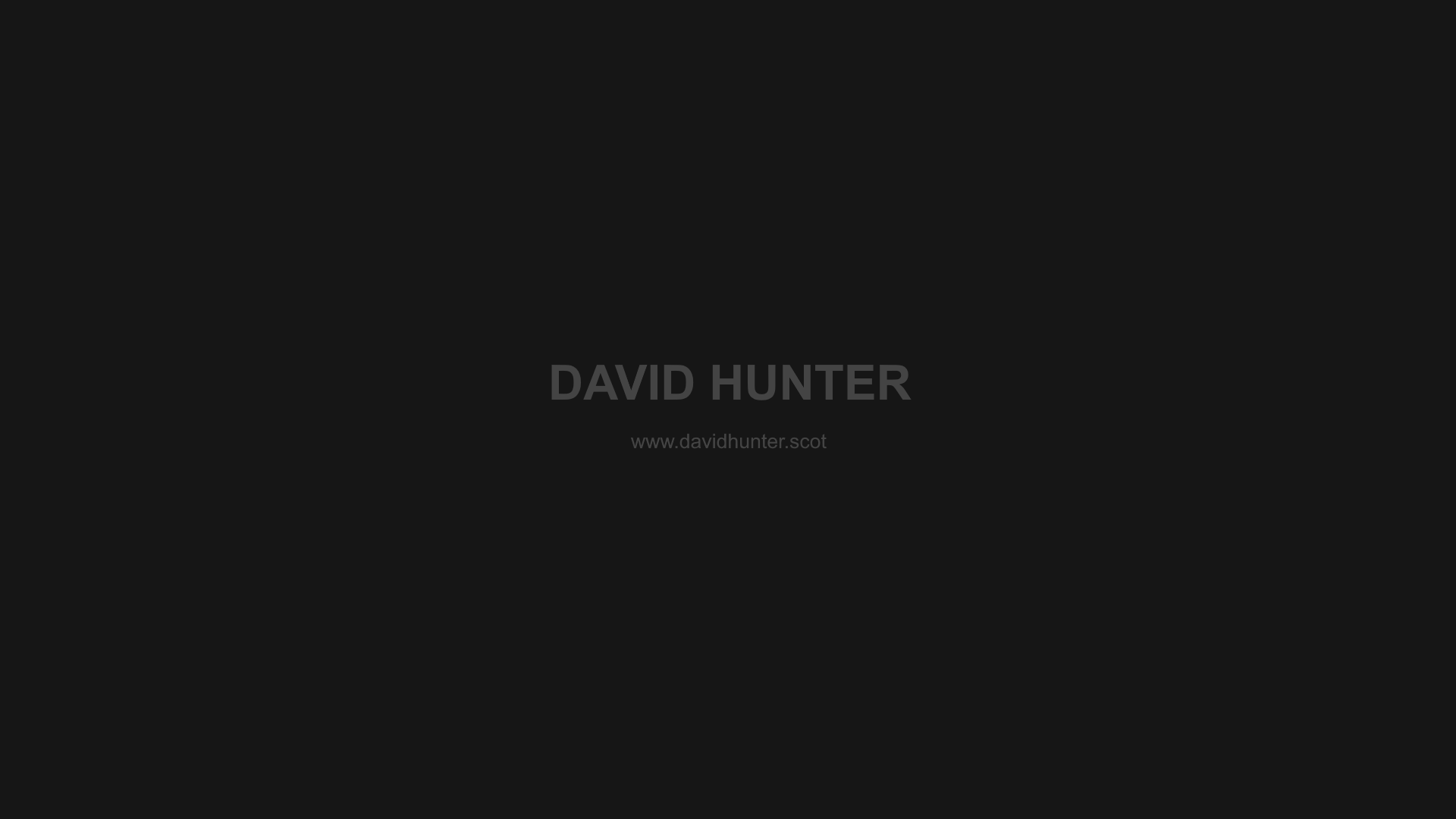 David Hunter Website URL Dark Desktop Wallpaper Image